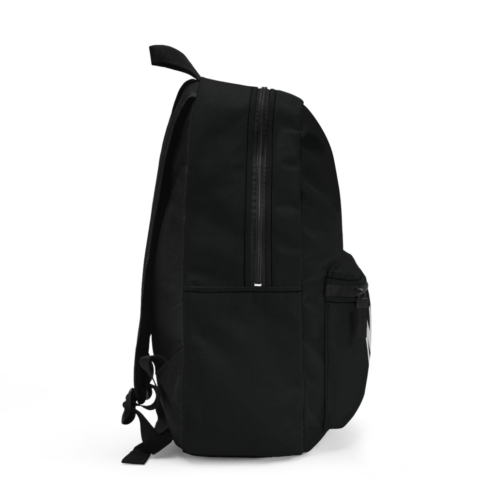 N3 Logo Backpack — Sleek Black Everyday School & Travel Bag