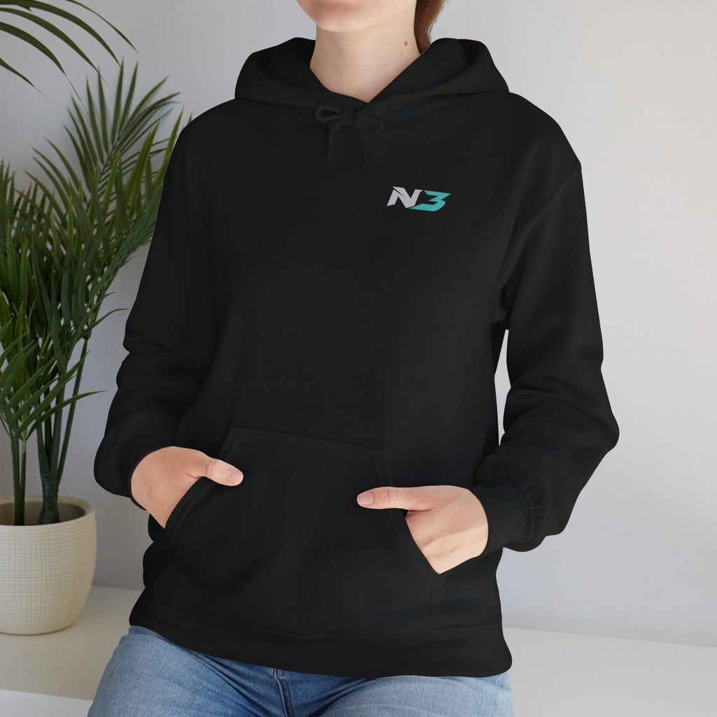 N3 Lightning Logo Hoodie | Graphic Pullover Sweatshirt