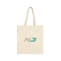 N3 Minimal Logo Tote Bag – Cotton Canvas Eco Shopper