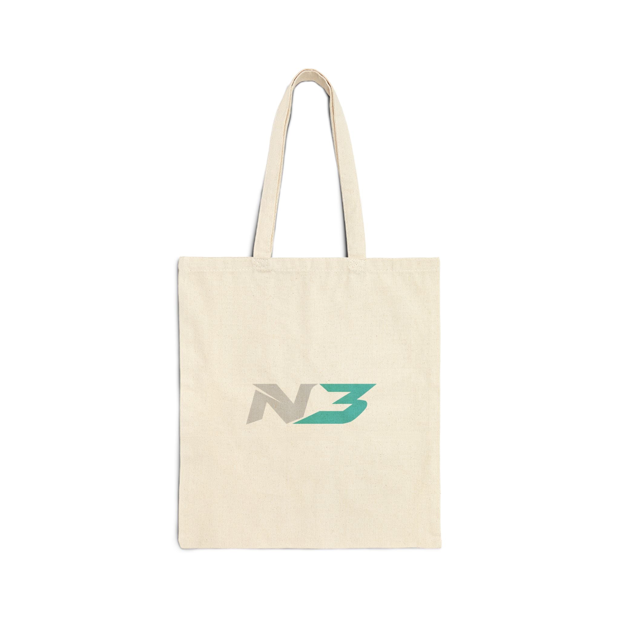 N3 Minimal Logo Tote Bag – Cotton Canvas Eco Shopper