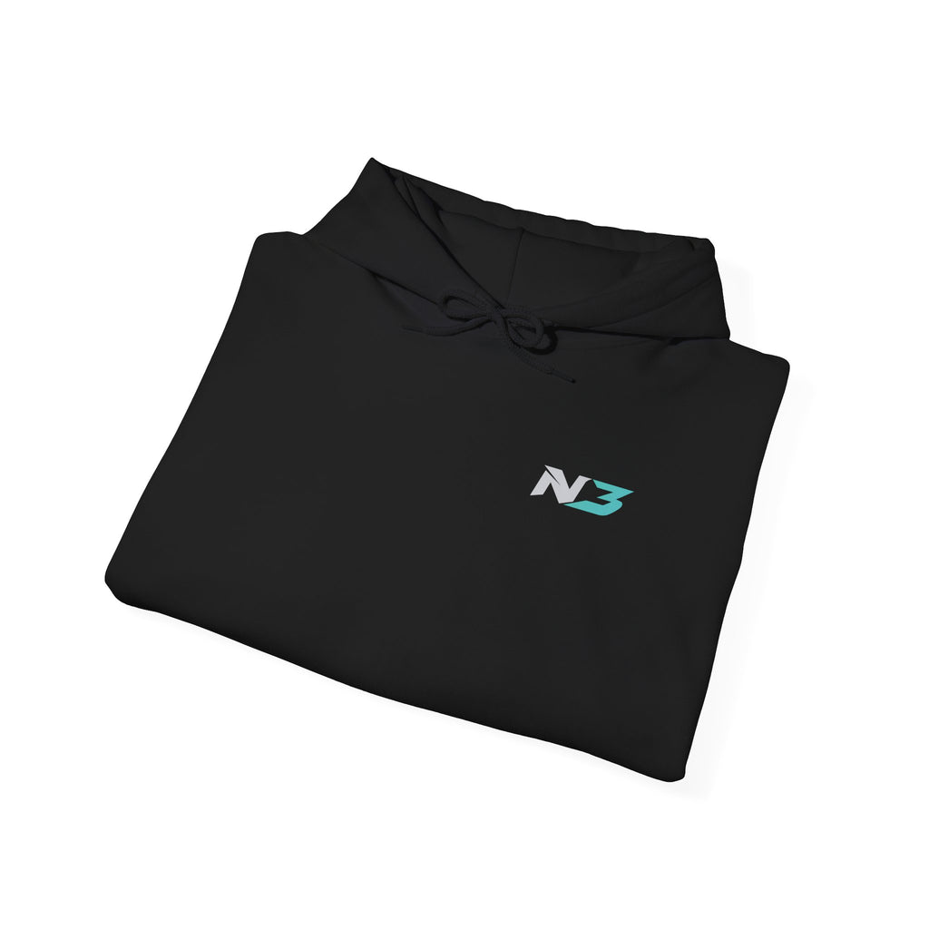 N3 Lightning Logo Hoodie | Graphic Pullover Sweatshirt