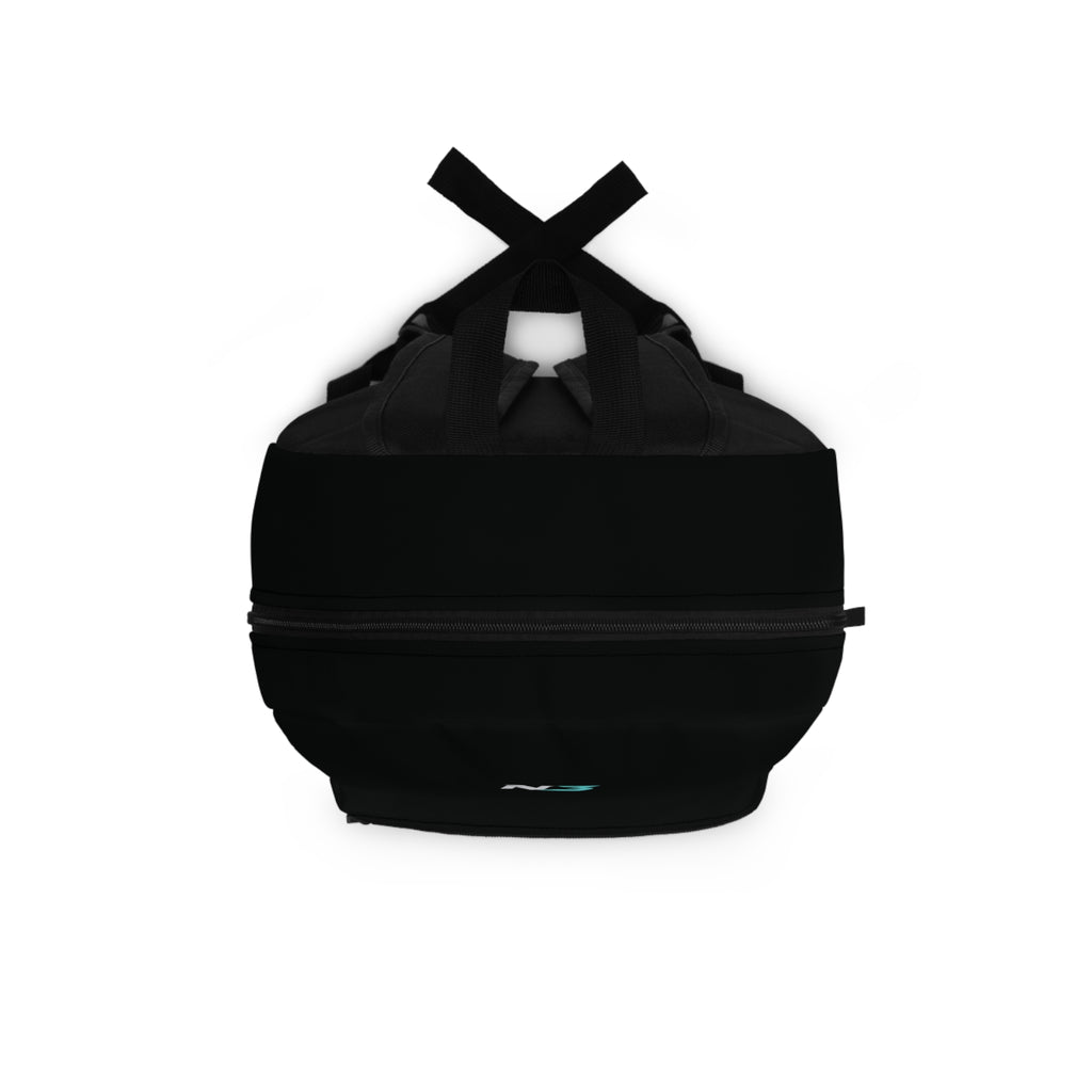 N3 Logo Backpack — Sleek Black Everyday School & Travel Bag