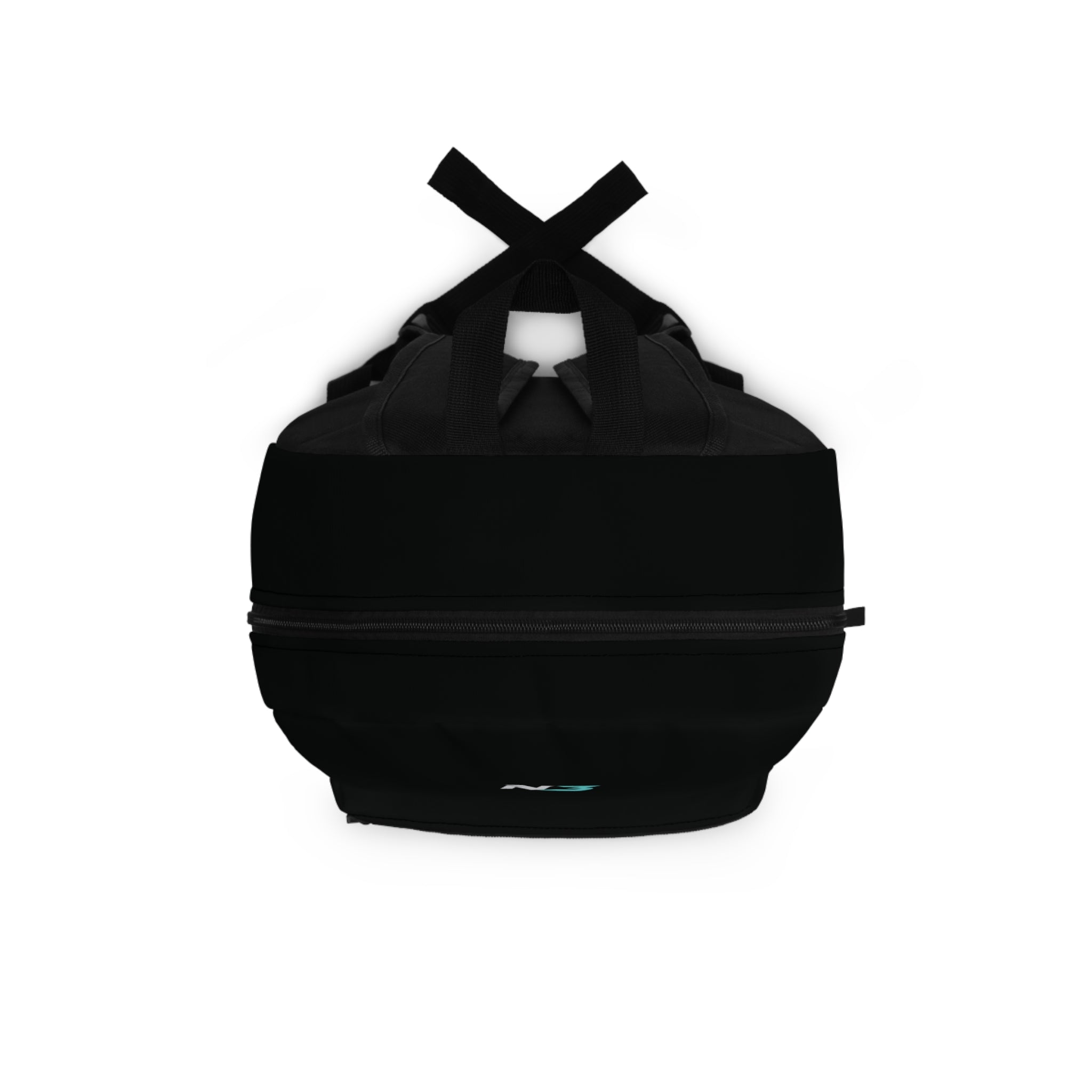 N3 Logo Backpack — Sleek Black Everyday School & Travel Bag