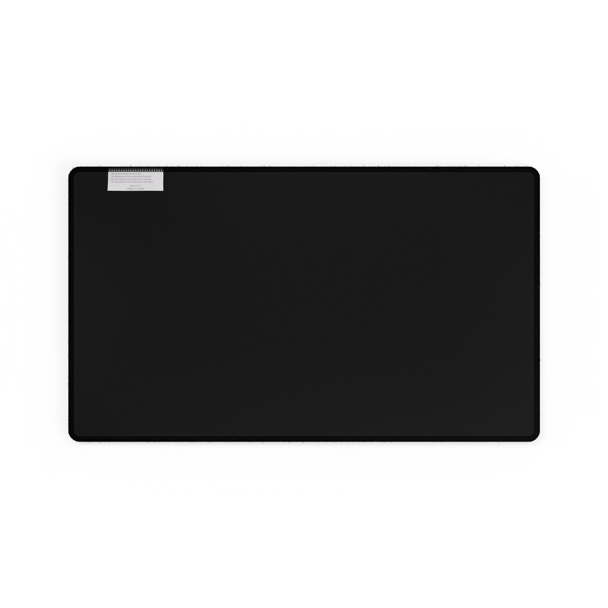 Gaming Desk Mat – Minimal Geometric Logo RGB Teal Black Mousepad