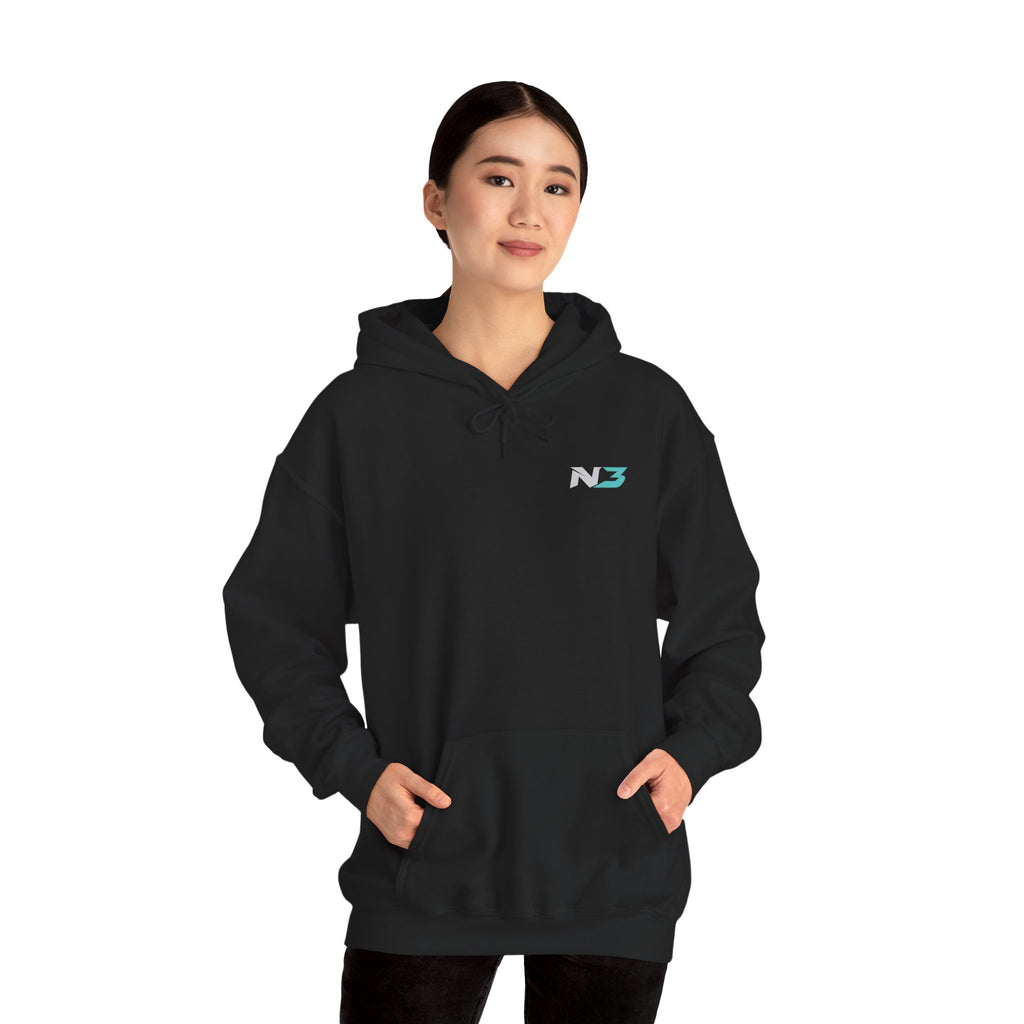 N3 Lightning Logo Hoodie | Graphic Pullover Sweatshirt