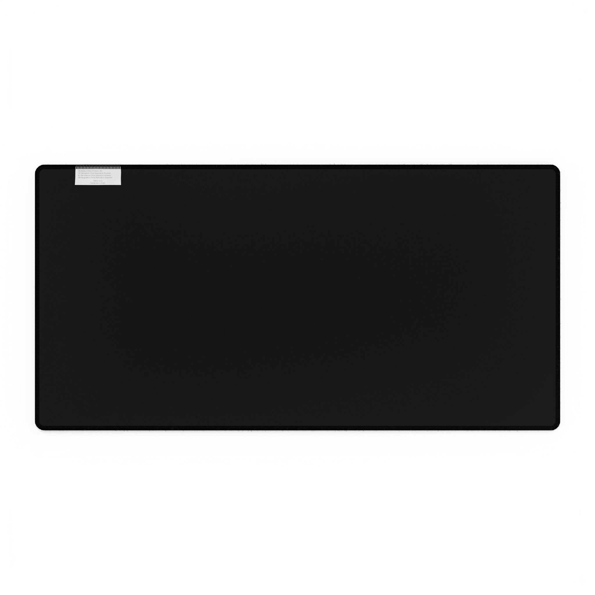 Gaming Desk Mat – Minimal Geometric Logo RGB Teal Black Mousepad