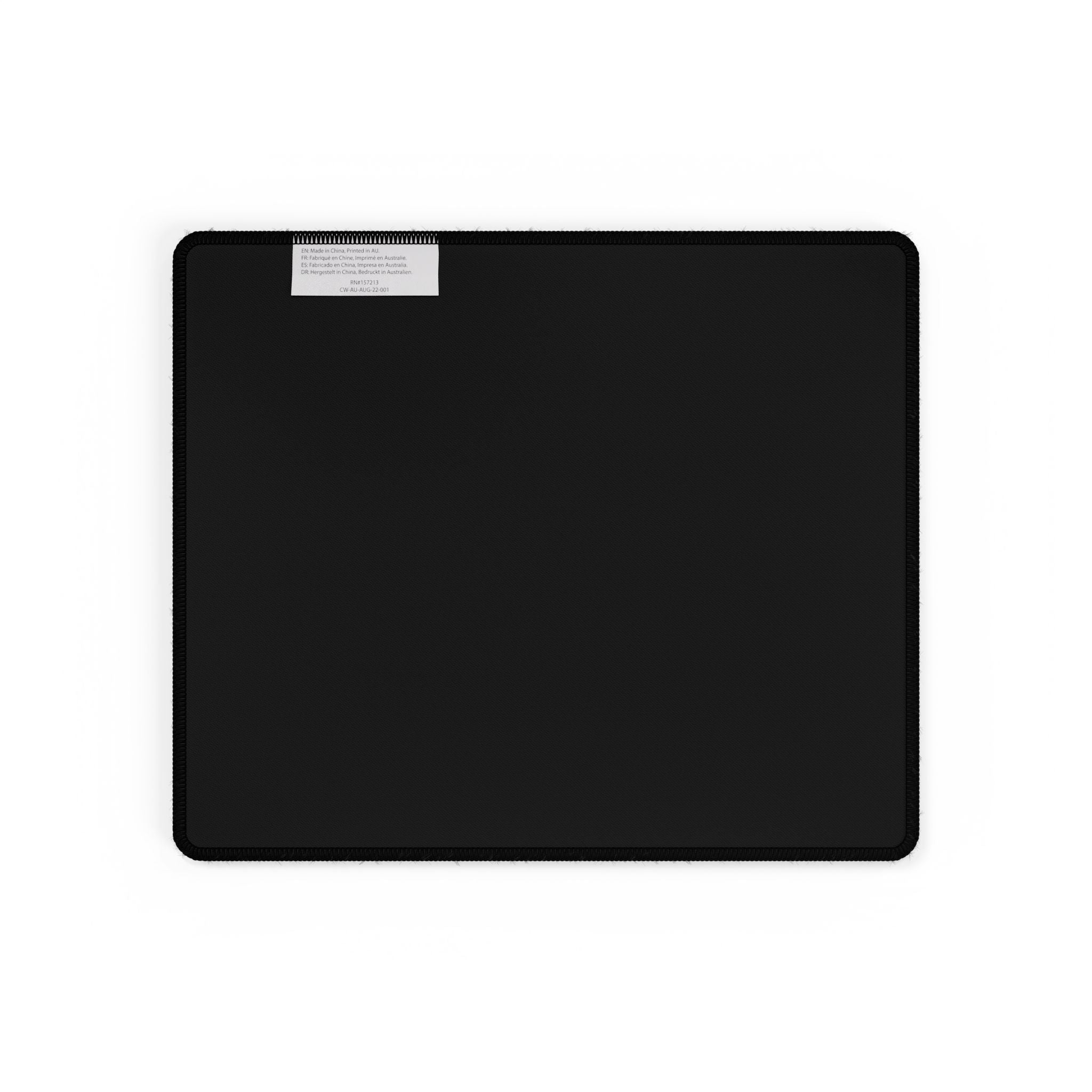 Gaming Desk Mat – Minimal Geometric Logo RGB Teal Black Mousepad