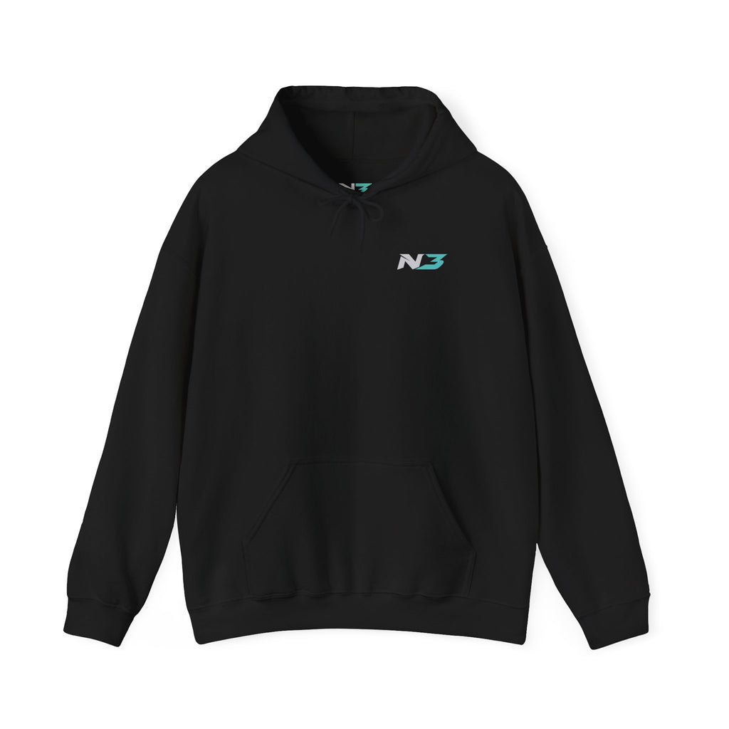 N3 Lightning Logo Hoodie | Graphic Pullover Sweatshirt