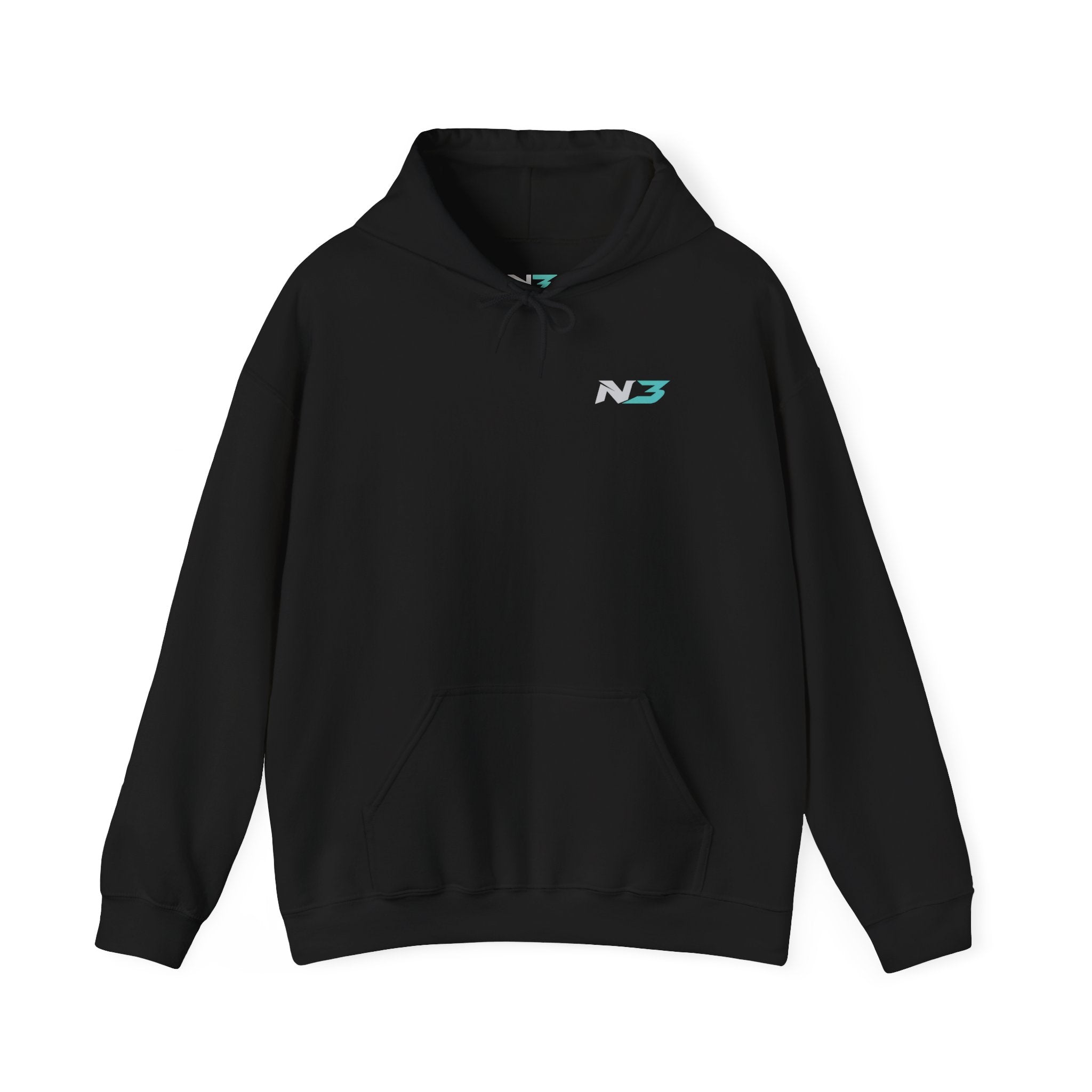 N3 Lightning Logo Hoodie | Graphic Pullover Sweatshirt